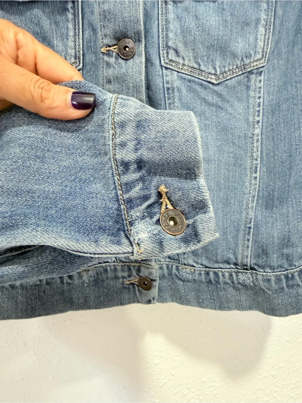 PAIGE‎ Medium Blue Denim Jean Jacket XS